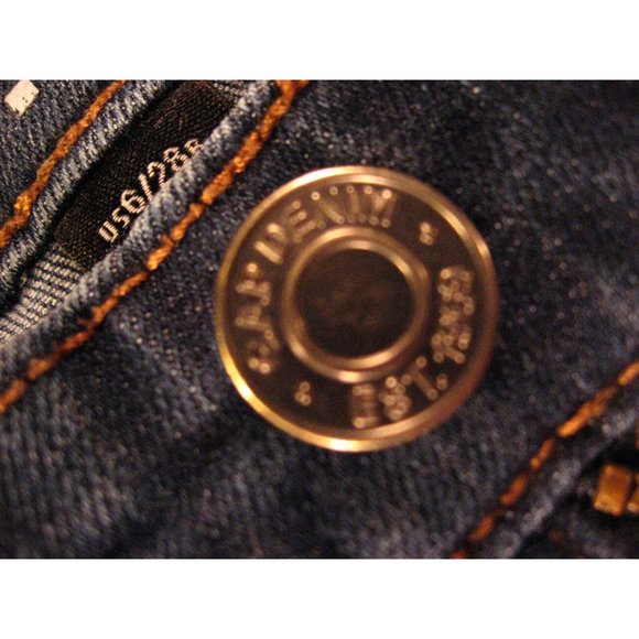 Vintage GAP Womans CUTOFF JEAN SHORTS W 30 MEASURED Daisy Dukes Blue Denim Stret - Picture 6 of 8